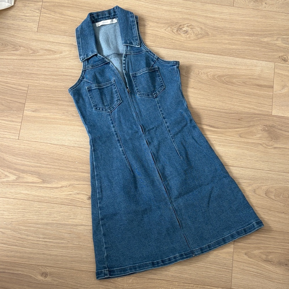 Altar'd State Blue Denim Dress NWOT